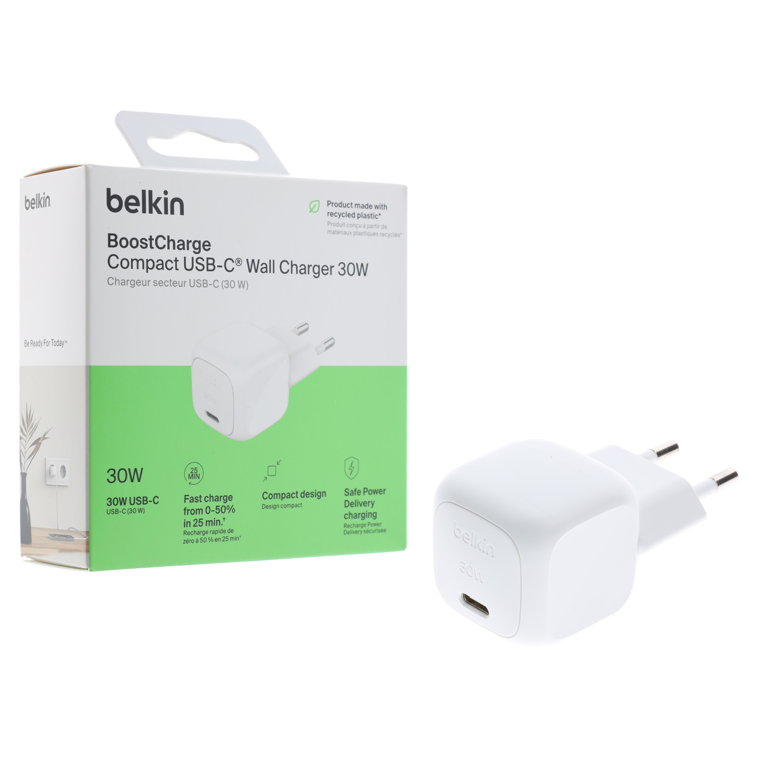 BOOST CHARGE™ Chargeur secteur 30W, 1 port USB-C