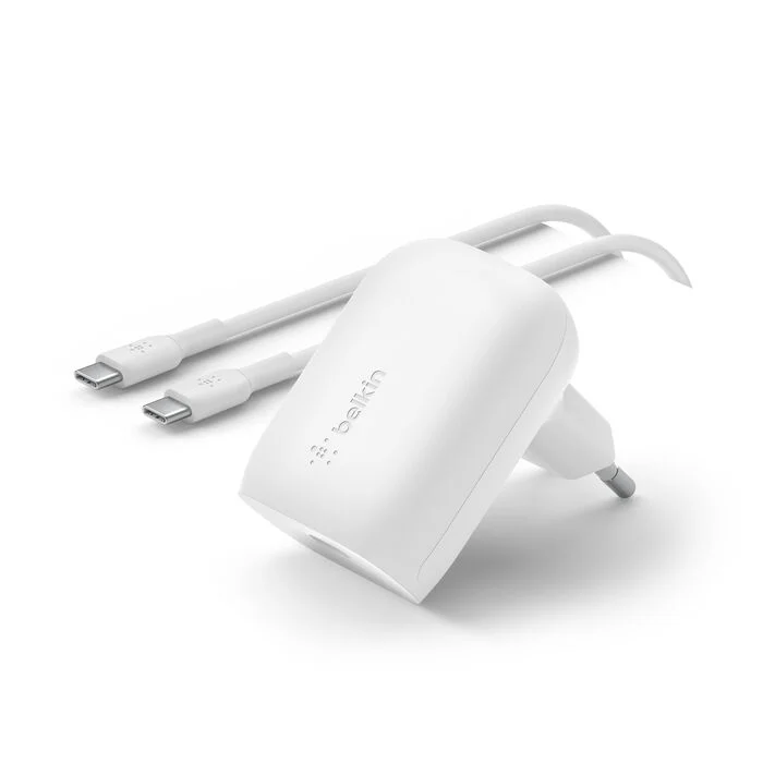 BOOST CHARGE™ Chargeur secteur 30W, 1 port USB-C PD  PPS + Câble Type C-C 1m