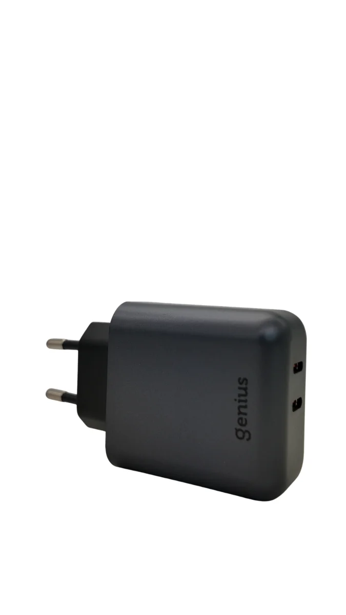 Chargeur secteur PD 45W GaN (USB-C+USB-C) double port GENIUS
